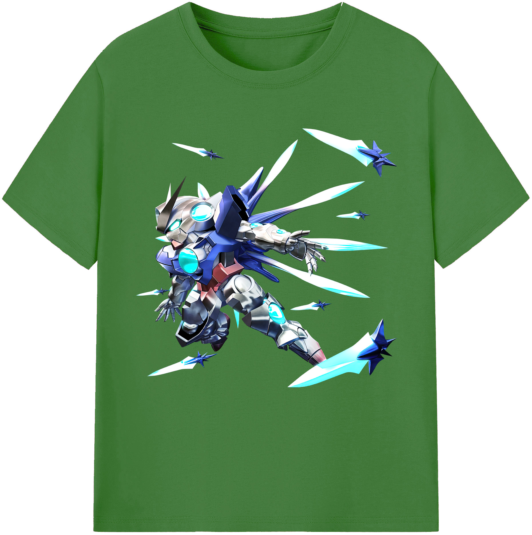 （画像用） 機動戦士ガンダム Mobile Suit Gundam レディースカジュアルプリントTシャツ（綿100％）